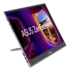 ASUS ZenScreen OLED MQ16AHE Portable Monitor,– 16 inch (15.6 inch viewable) FHD (1920 x 1080), OLED, 100% DCI-P3, 1 ms Response Time, HDR-10, USB Type-C, Mini HDMI, Proximity Sensor, 360° kickstand, Flicker Free, Low Blue Light | 90LM07SV-B02170