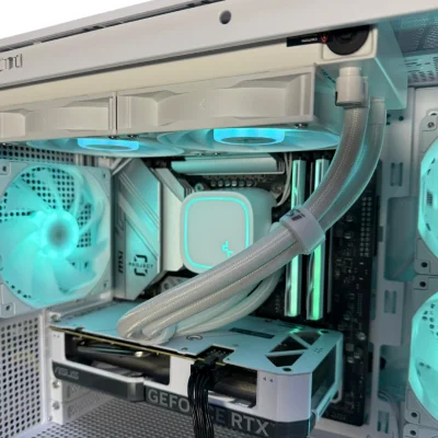 MSI Powered Advanced Gaming PC, Core i9-14900K 14th Gen, Dual GeForce RTX 4060 Ti 8GB, 64GB (2x 32GB) DDR5 6000 MHz, 1TB NVMe SSD, 750W, AIO Cooler