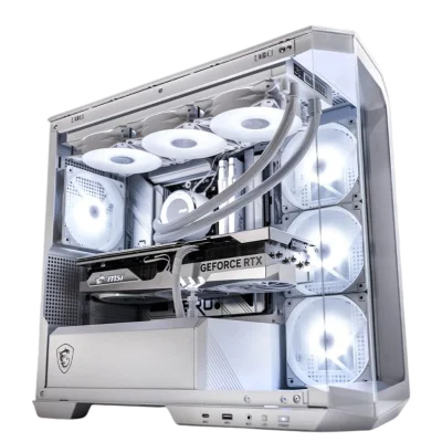 MSI Powered Ultimate Gaming PC, Core i9-14900K 14th Gen, NVIDIA RTX 4070 SUPER 12GB, 64GB (2x32GB) DDR5 6000MTz, 1TB NVMe SSD, 750W, 360mm AIO Cooler