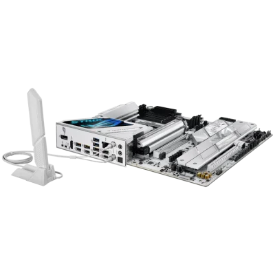 asus_rog_strix_z890-a_gaming_wifi_lga_1851_atx_motherboard_7_ ASUS ROG STRIX Z890-A GAMING WIFI LGA 1851 ATX Motherboard, Z890 Chipset, 4x DIMM slots, max. 192GB, DDR5, 5x M.2 slots and 4x SATA 6Gb/s, PCIe 5.0, Wi-Fi 7 & BT v5.4, White | 90MB1I90-M0EAY0