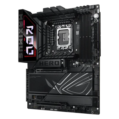 ASUS ROG MAXIMUS Z890 HERO LGA1851 ATX Motherboard, 4x DIMM slots, max. 192GB, DDR5, 6x M.2 slots and 4x SATA 6Gb/s, PCIe 5.0, Wi-Fi 7 & BT | 90MB1ID0-M0EAY0