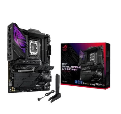 rog_strix_z890-e_gaming_wifi___gaming_motherboards___rog_12_ ASUS ROG STRIX Z890-E GAMING WIFI LGA1851 ATX Motherboard, Z890 Chipset, 4x DIMM slots, max. 192GB, DDR5, 7x M.2 slots and 4x SATA 6Gb/s, PCIe 5.0, Wi-Fi 7 & BT | 90MB1IM0-M0EAY0