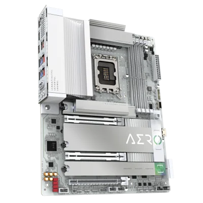 GIGABYTE Z890 Aero G LGA 1851 ATX DDR5 Motherboard, Intel Z890 Express Chipset, 4x DIMM Slots, Up to 256GB Max Memory, Wi-Fi 7 & BT5.4, 2x PCIe 5.0 x16 Slots, 5x M.2 Slots, White | Z890-AERO-G